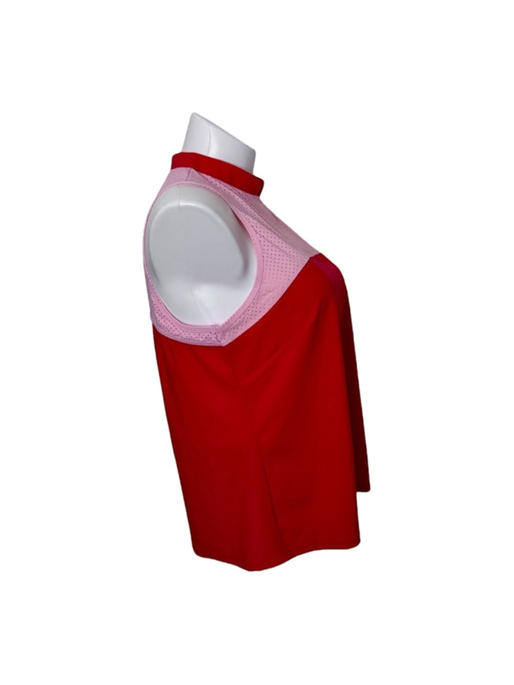 NEW Foray Golf Hot Mesh Sleeveless Polo Size XL Tomato - Picture 3 of 10